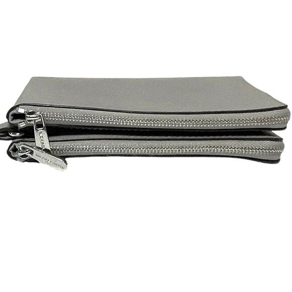 NWOT MICHAEL KORS Women’s Gray Double Zip Wallet Wrislet - Picture 5 of 9